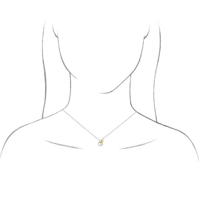 14K Rose Gold Interlocking Circle 18 Necklace TreasureFineJewelers Necklaces