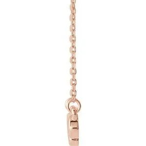 Necklaces WB Choice Jewelry 14K Rose InfinityInspired Heart 1618 Necklace86673602PSTWBC