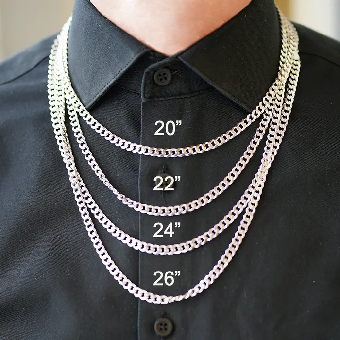 Independent Jewellers Rings Sterling Silver 575mm Square Curb Chain 24 Inches