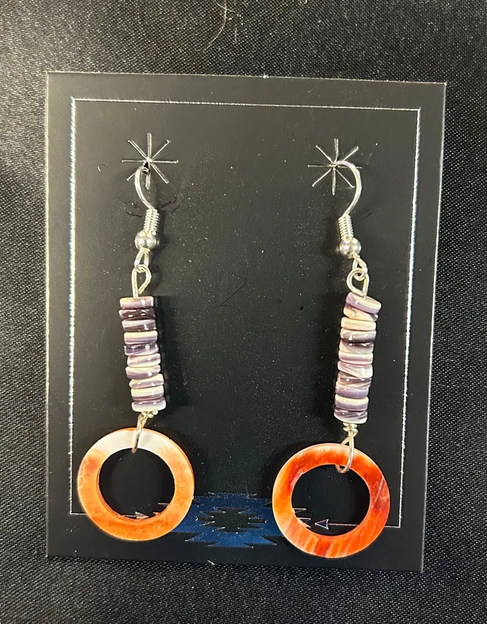 Orange Spiny Beautiful Dangle Earrings Ren McCully Earrings Orange Spiny Beautiful Dangle Earrings Ren McCully Earrings