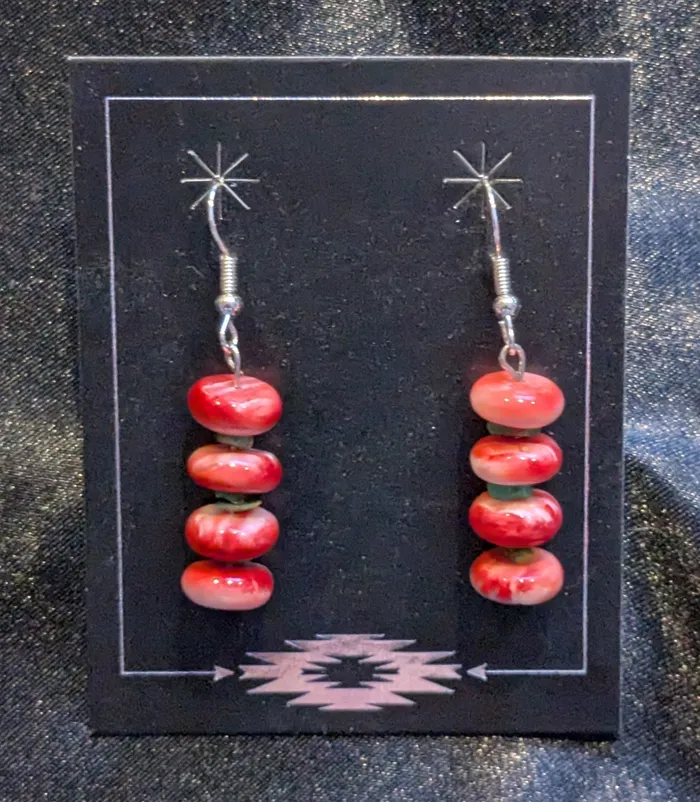 Orange Spiny Beautiful Dangle Earrings Ren McCully Earrings Orange Spiny Beautiful Dangle Earrings Ren McCully Earrings