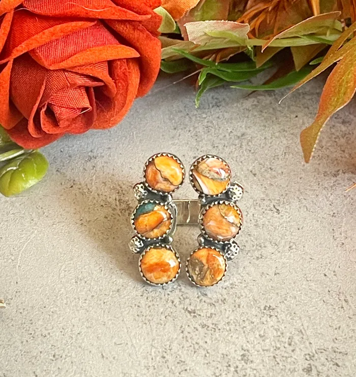SophiaRene Boutique Rings Sterling Silver Squeeze Me Tight Open Front Stone Ring SophiaRene Boutique Rings Sterling Silver Squeeze Me Tight Open Front Stone Ring