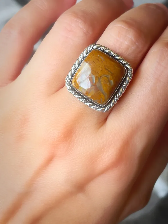 Sophiareneboutiquecom Sterling Silver Jasper Artisan Rings SZ 8 Rings Sophiareneboutiquecom Sterling Silver Jasper Artisan Rings SZ 8 Rings